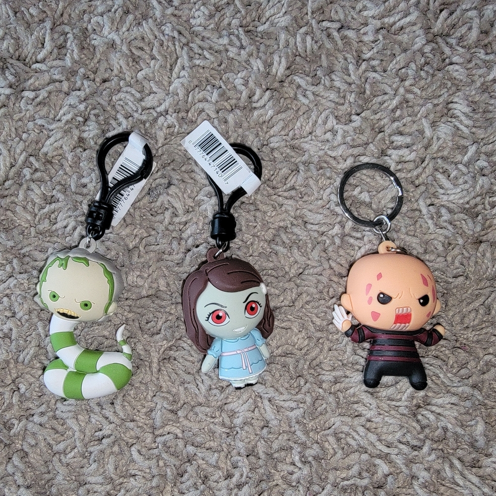 Horror Character Keychain Set - Scary